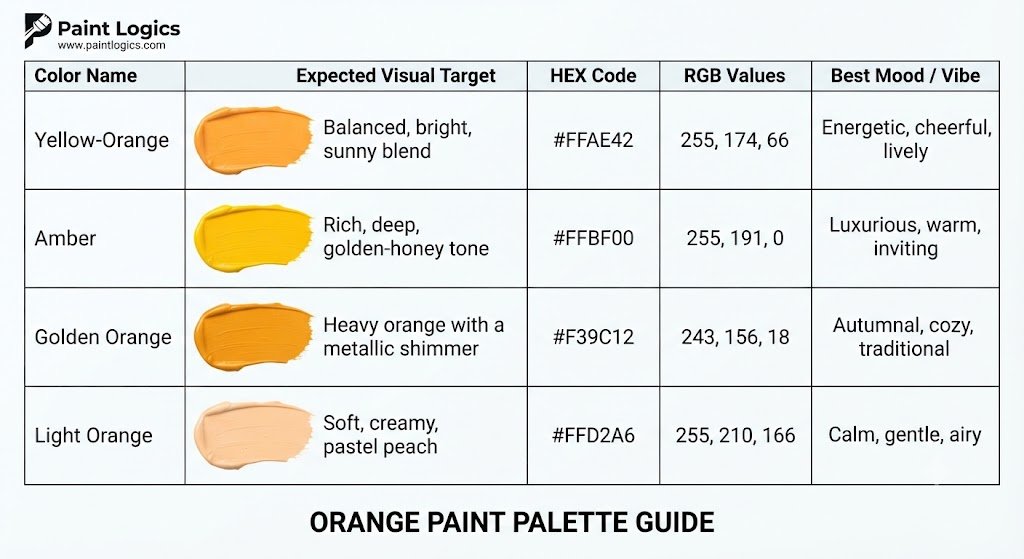 Is It Yellow-Orange, Amber, or Light Orange?