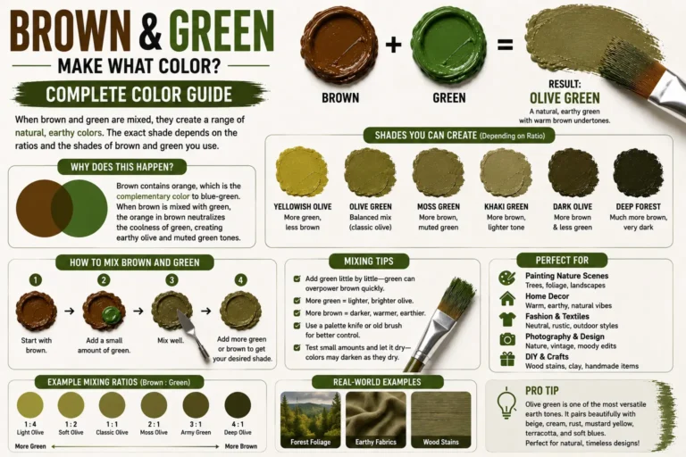 Brown and Green Make What Color? Complete Color Guide