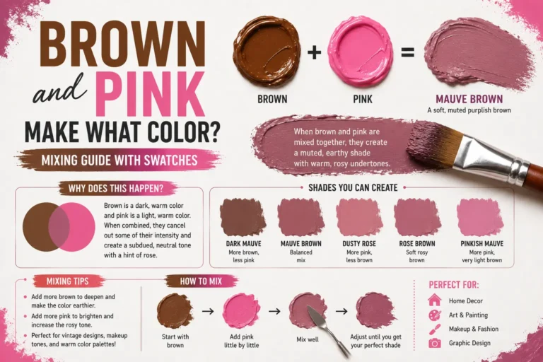 Brown and Pink Make What Color? Mixing Guide with Swatches