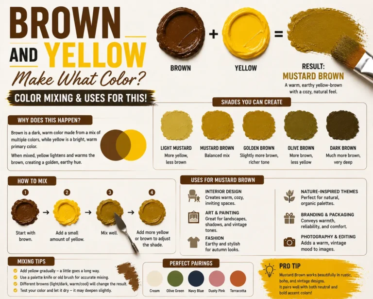 Brown and Yellow Make What Color? Color Mixing & Uses