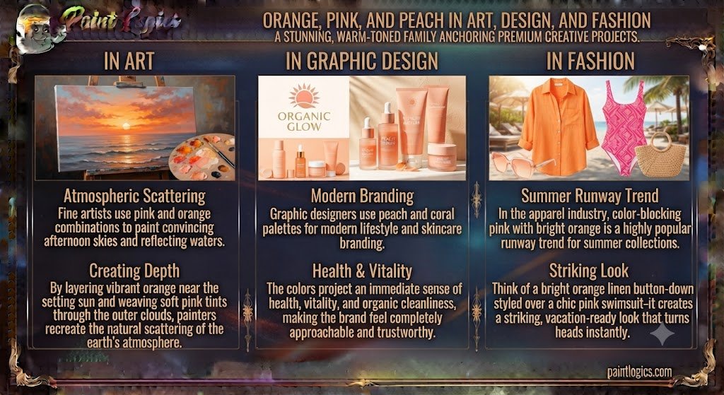 Orange, Pink, and Peach in Art, Design, and Fashion