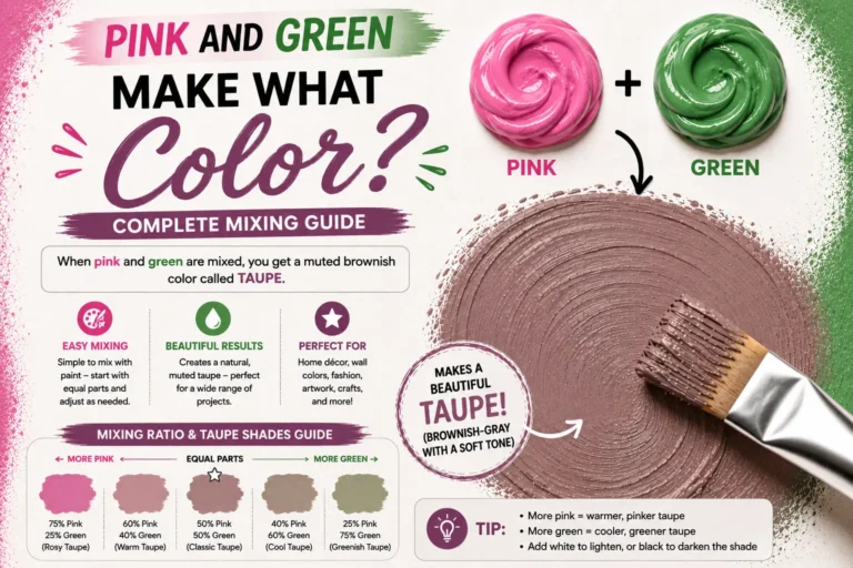 Pink and Green Make What Color? Complete Mixing Guide