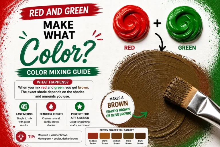 Red And Green Make What Color? Color Mixing Guide