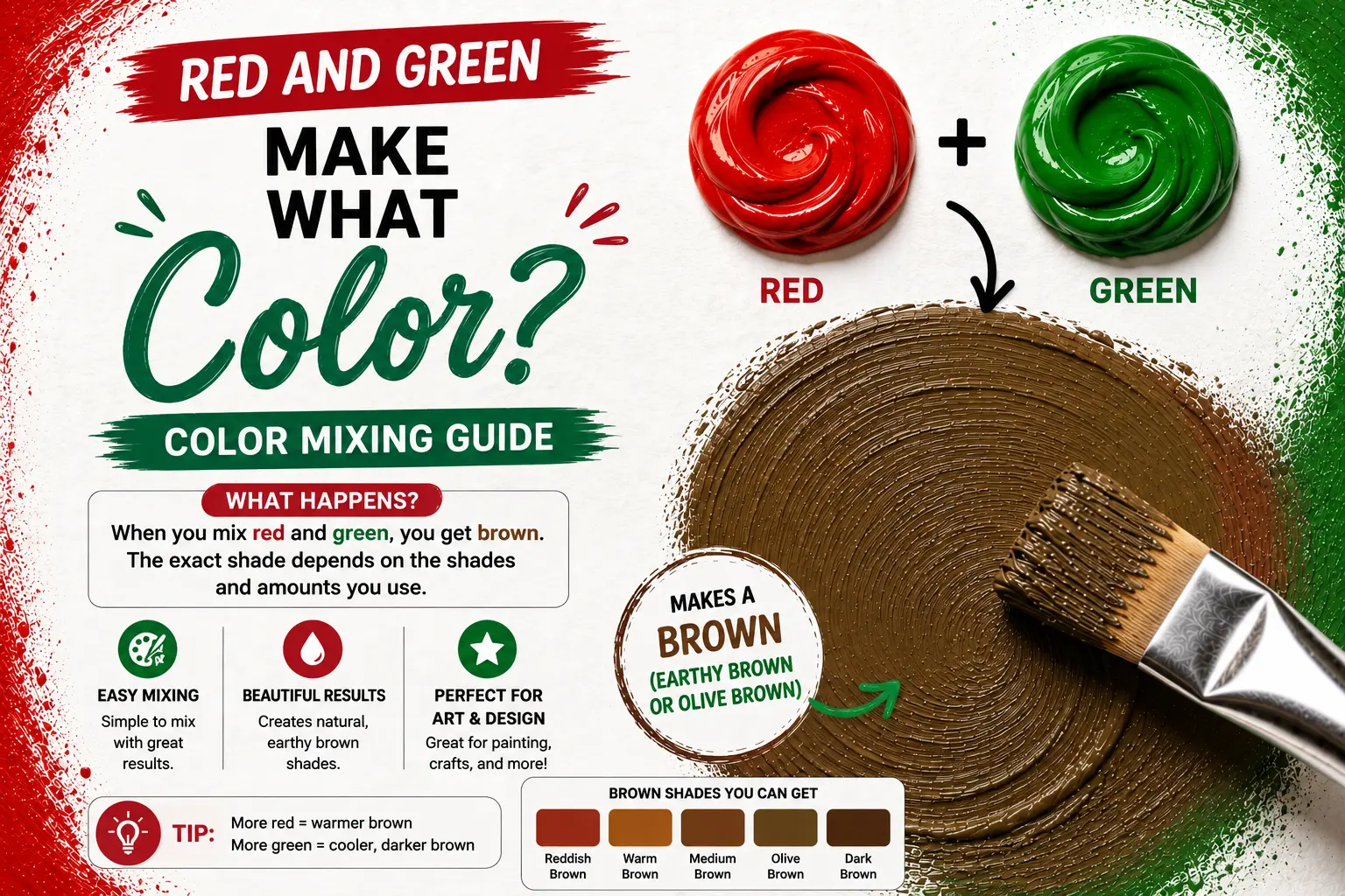 Red And Green Make What Color? Color Mixing Guide