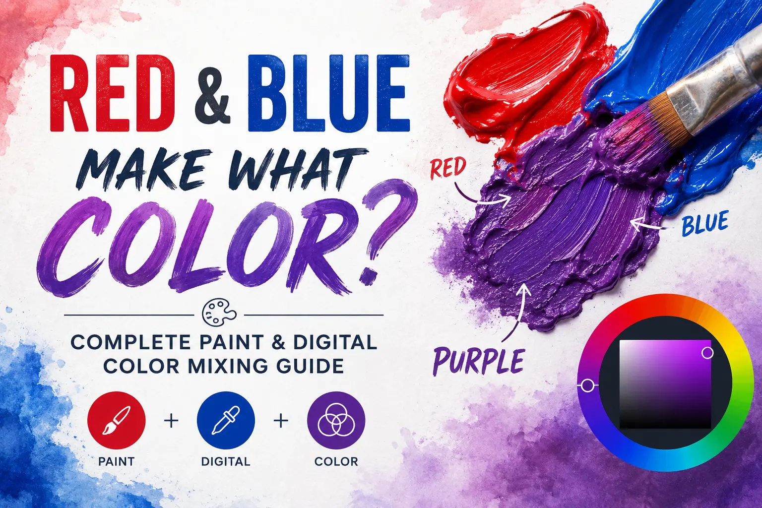 Red and Blue Make What Color? Complete Paint & Digital Color Mixing Guide