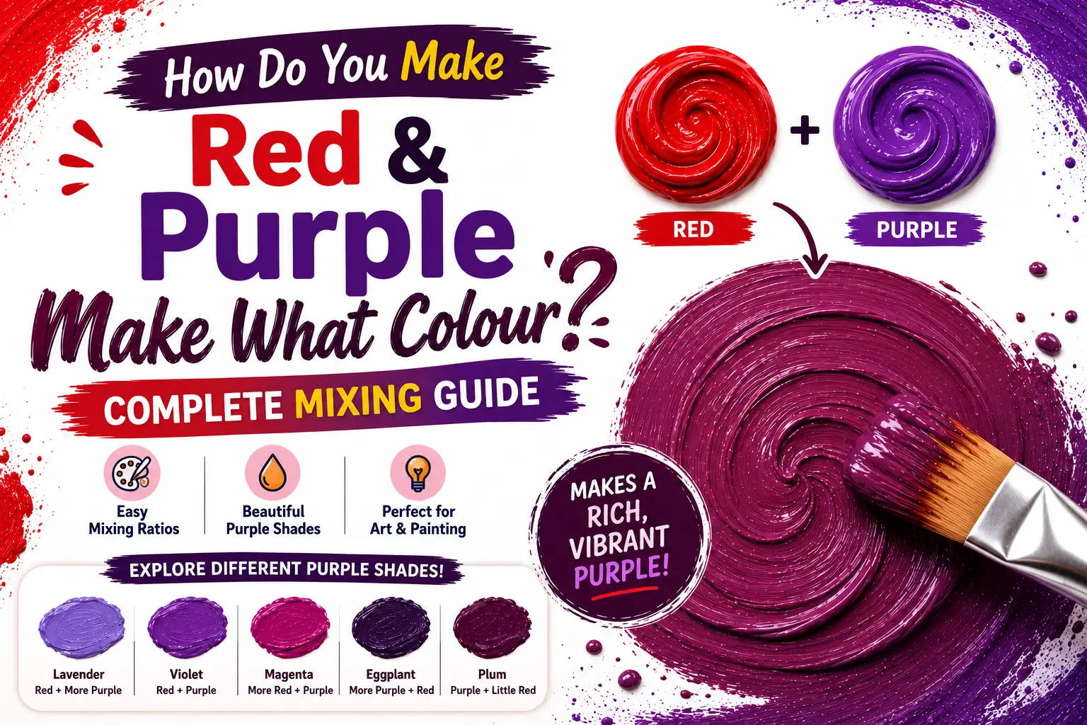 Red and Purple Make What Color Complete Mixing Guide
