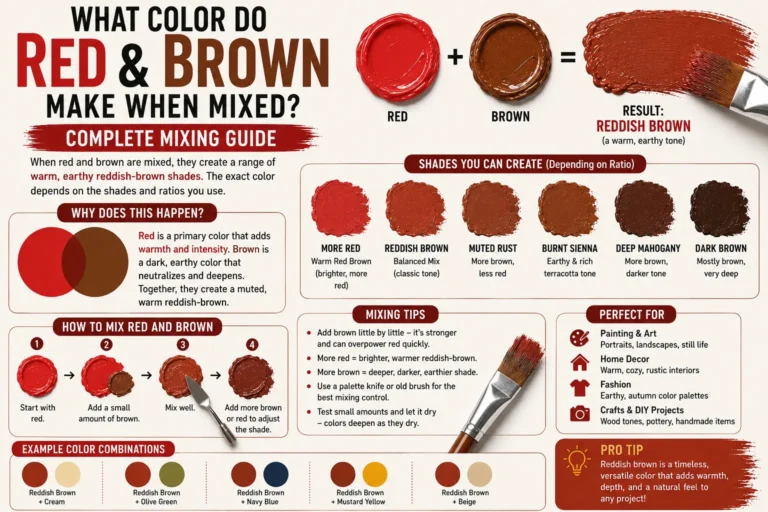 What Color Do Red and Brown Make When Mixed? Complete Mixing Guide