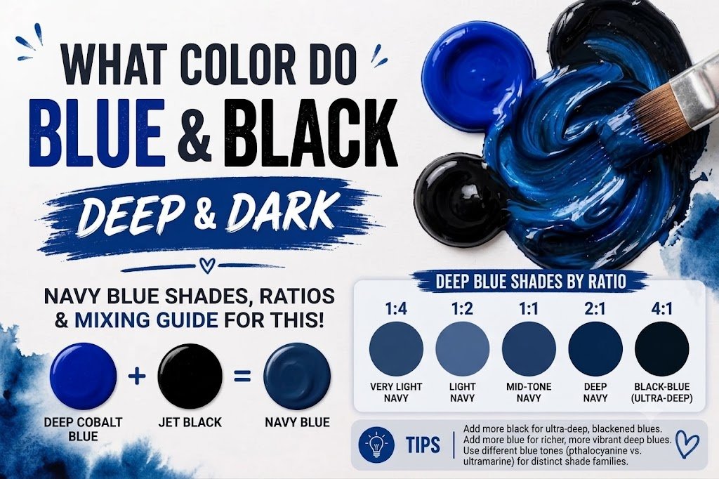 What Color Does Blue and Black Make When Mixed? Complete Guide