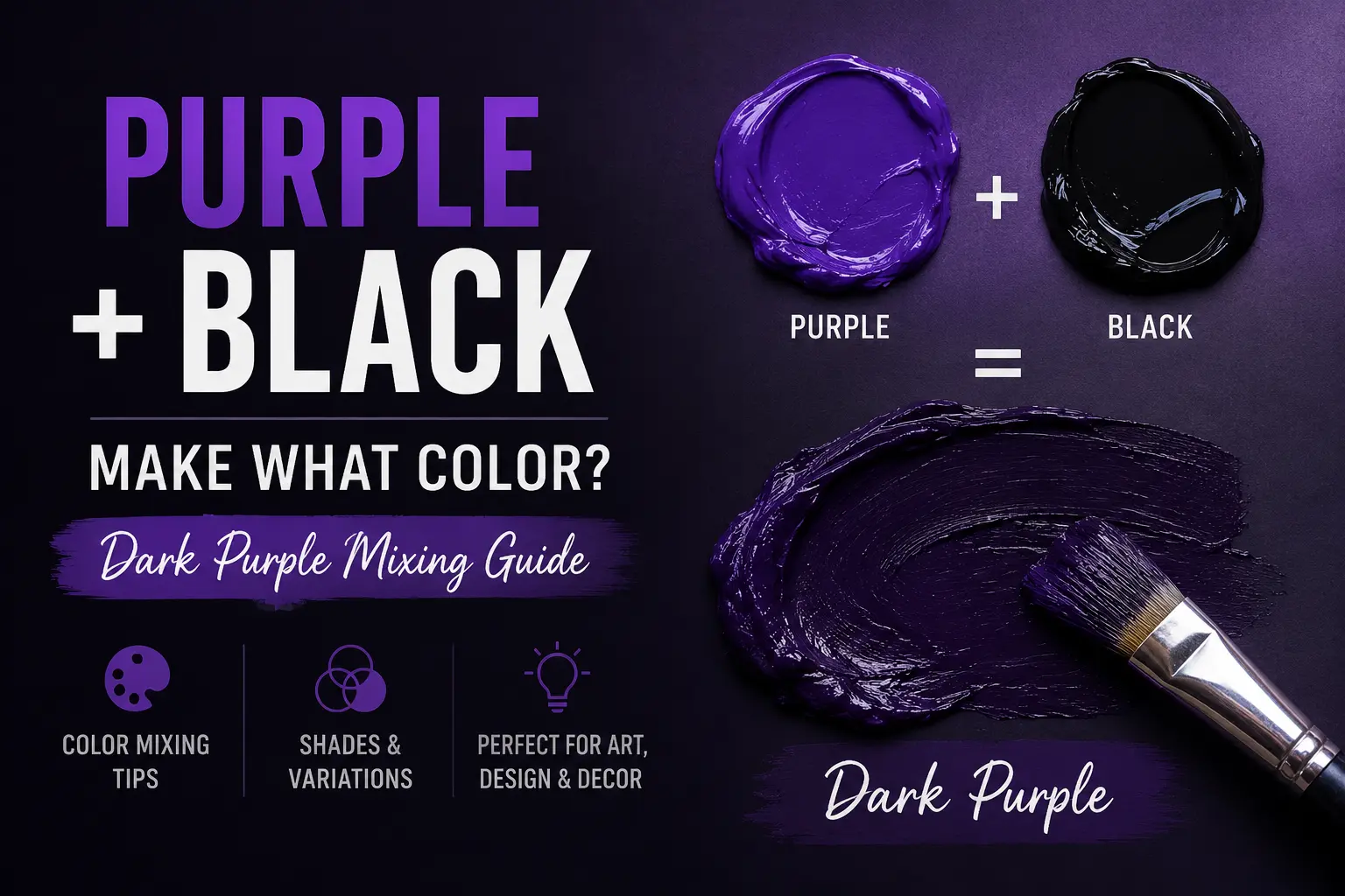 What Color Does Purple and Black Make When Mixed? Complete Guide