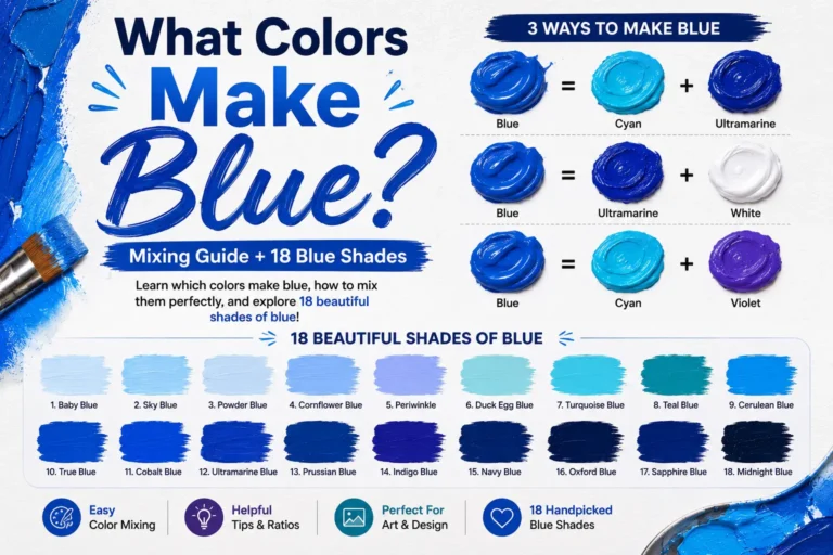 What Colors Make Blue Mixing Guide + 18 Blue Shades