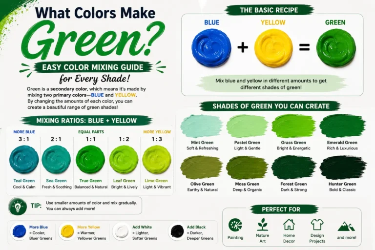 What Colors Make Green? Easy Color Mixing Guide for Every Shade