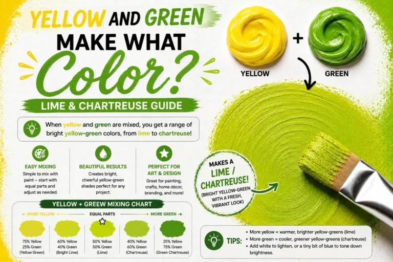 Yellow and Green Make What Color? Lime & Chartreuse Guide