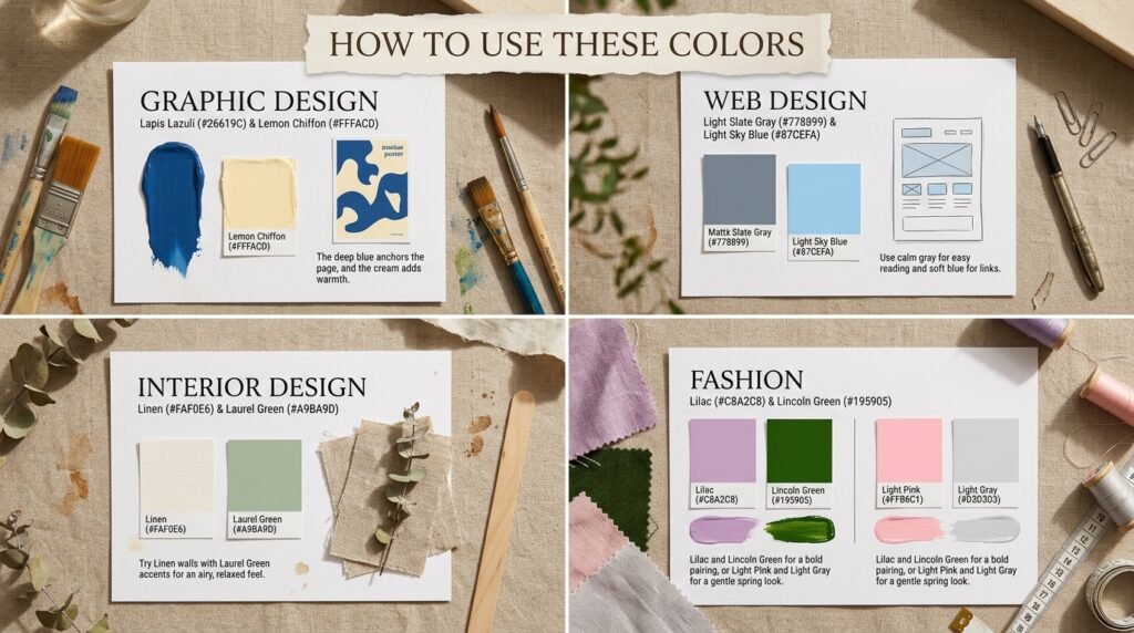 How to Use These Colors