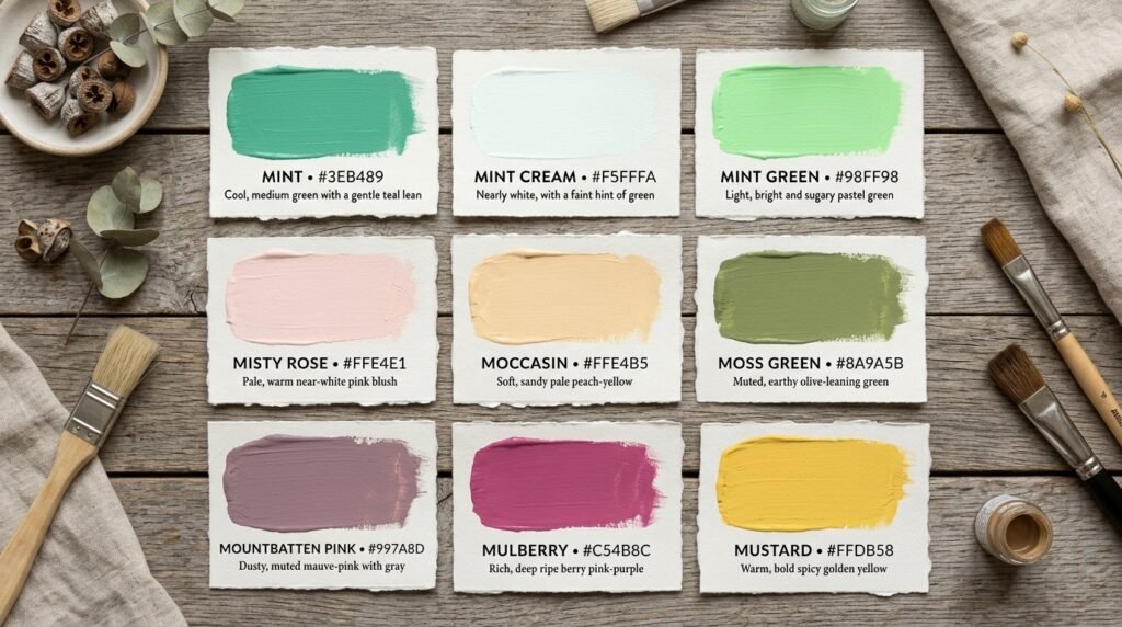 The Full List of Colors That Start With M