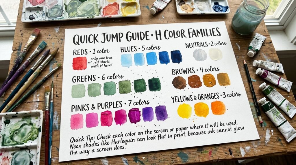Color Families Covered