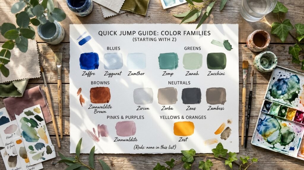 Color Families Covered