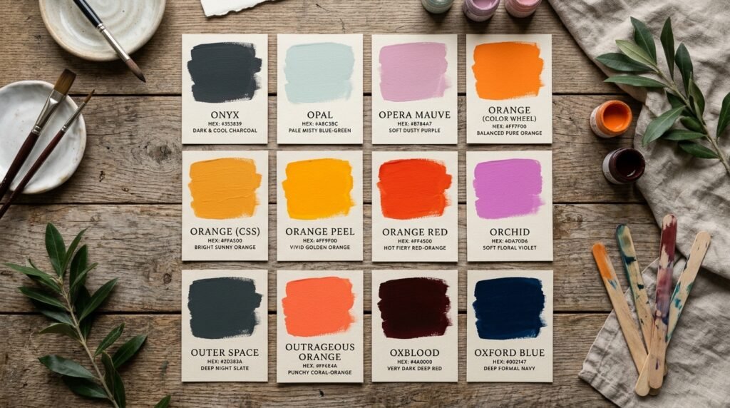 The Full List of Colors That Start With O