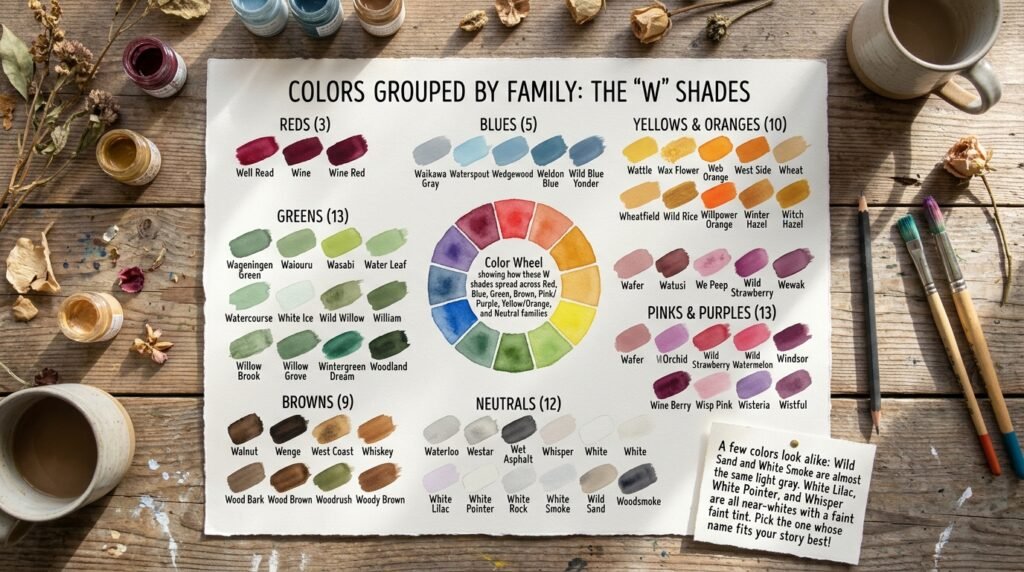 Colors Grouped by Family