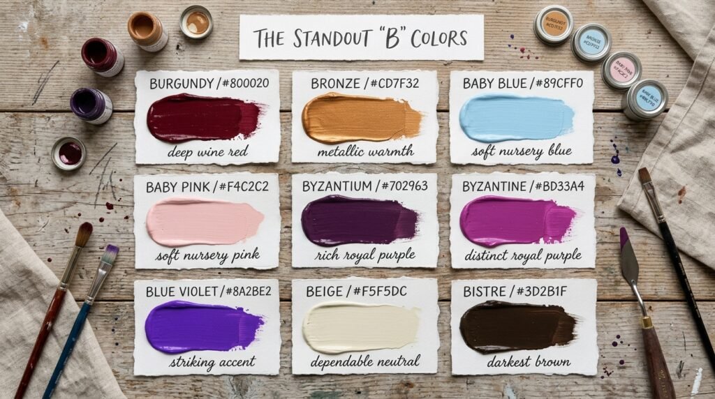 Quick Answer: The Standout B Colors