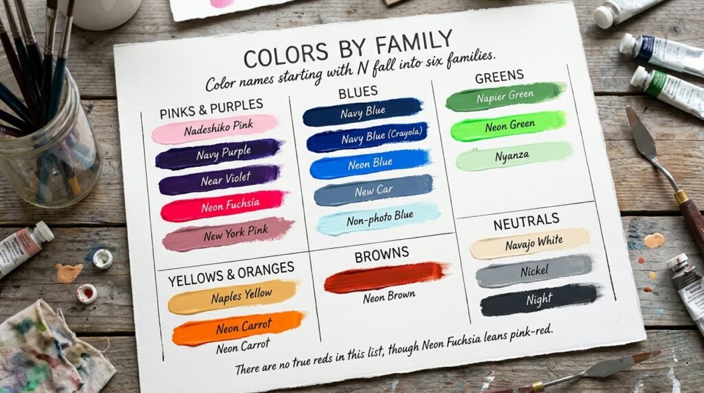 Colors by Family