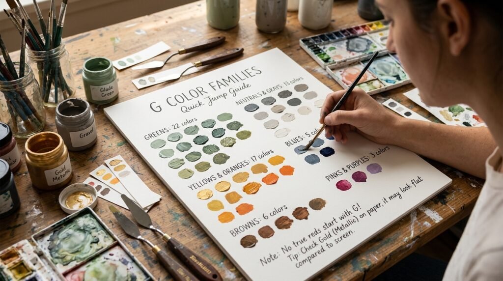 Color Families Covered