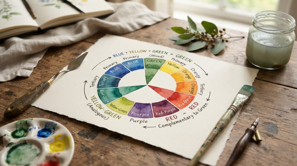 Where Green Sits on the Color Wheel