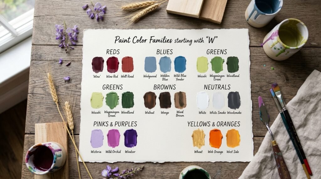 Color Families Covered