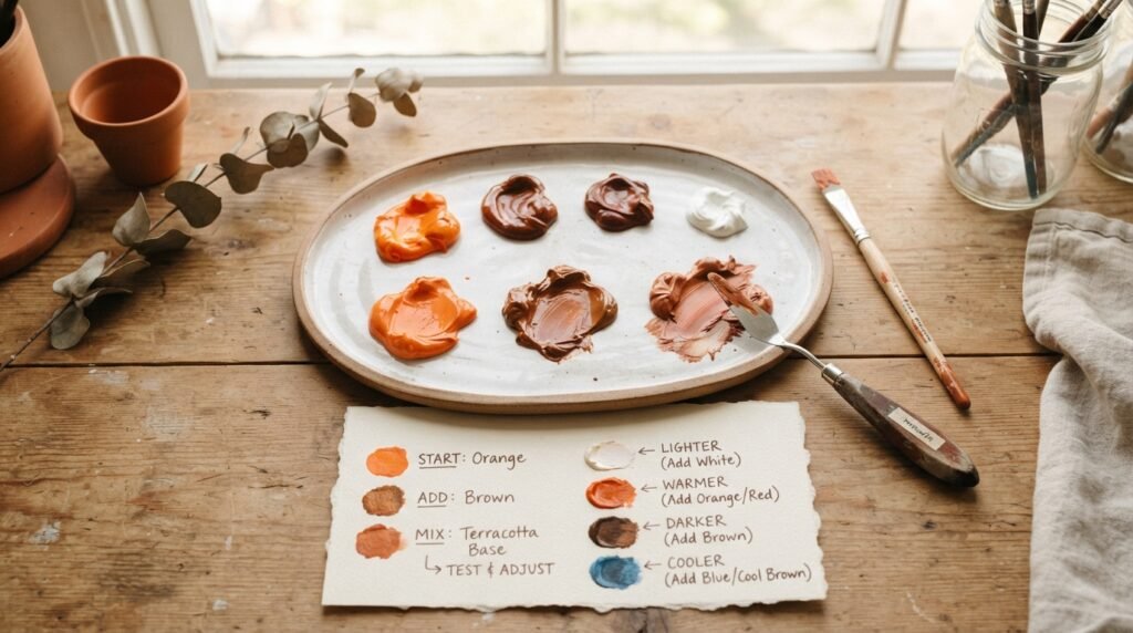 Step-by-Step: How to Mix Terracotta in Paint
