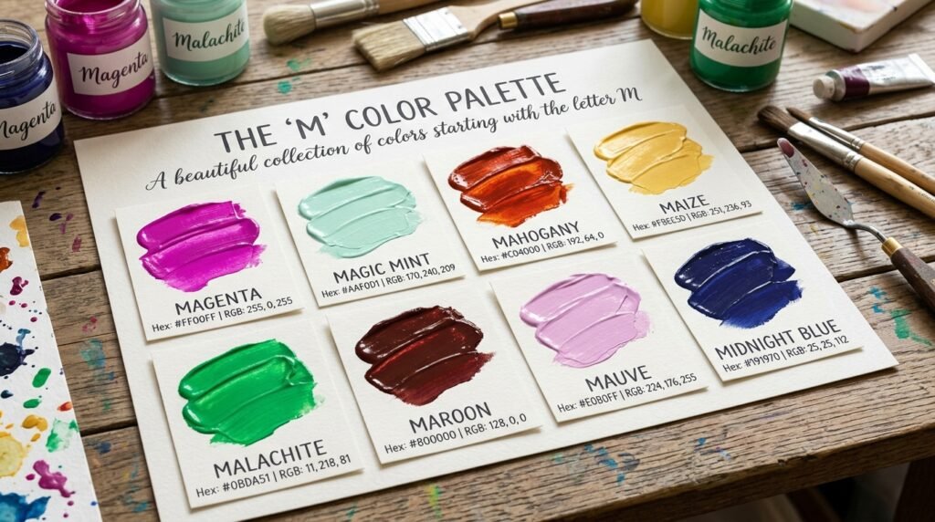 The Full List of Colors That Start With M