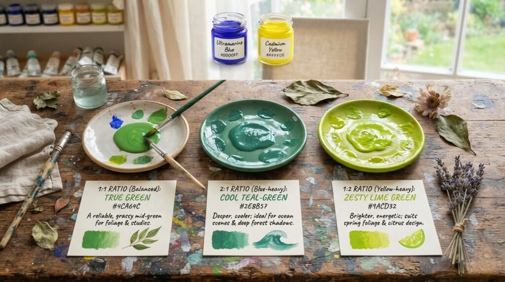 What Color Do You Get When You Mix Blue and Yellow Paint?