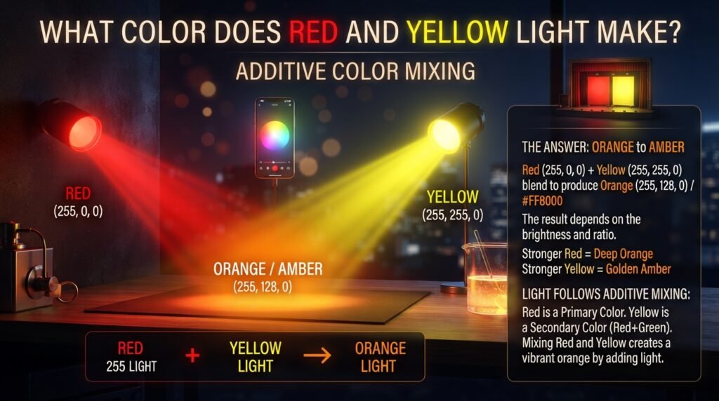 What Color Does Red and Yellow Light Make?