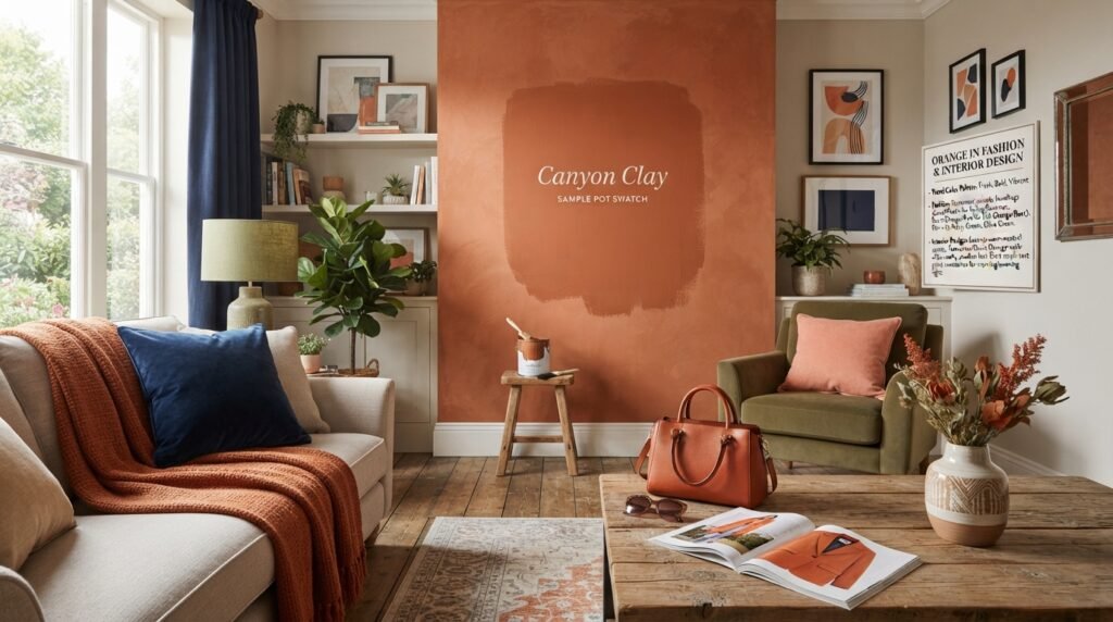 Orange in Fashion and Interior Design