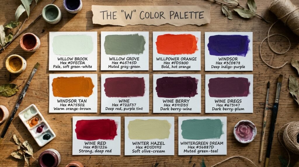The Full List of Colors That Start With W