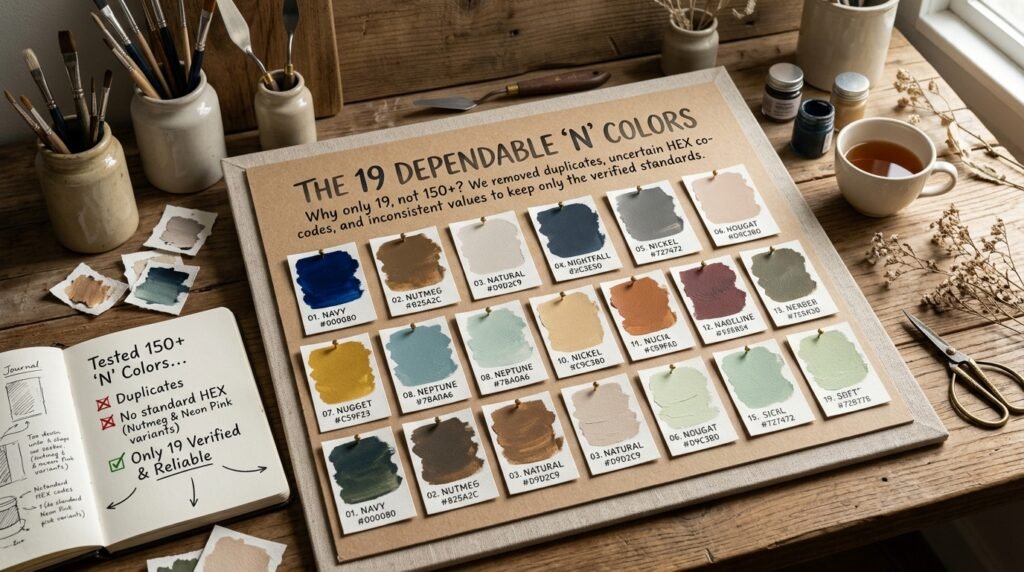 Why This List Has 19 Colors, Not 150+