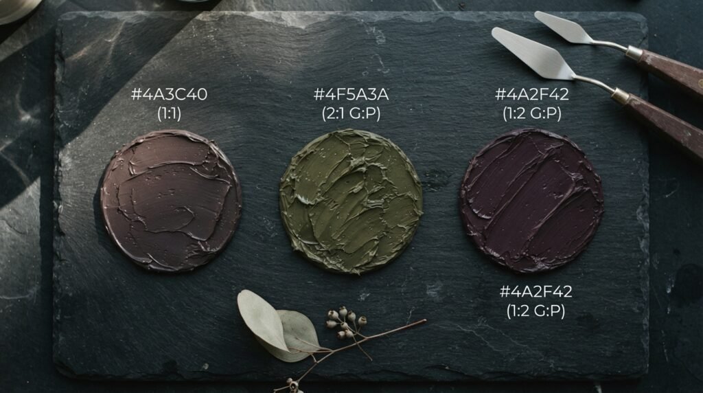 What Color Do You Get When You Mix Green and Purple Paint?