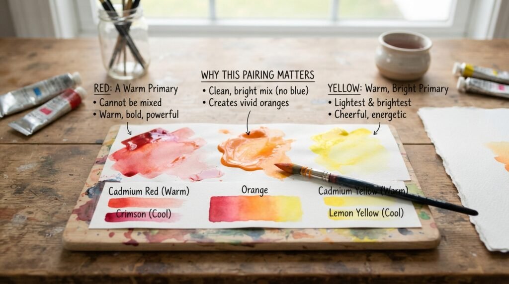 Understanding Red and Yellow as Colors