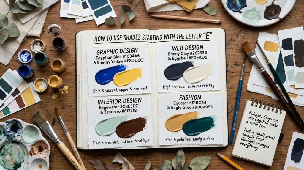 Shades Starting With the Letter E