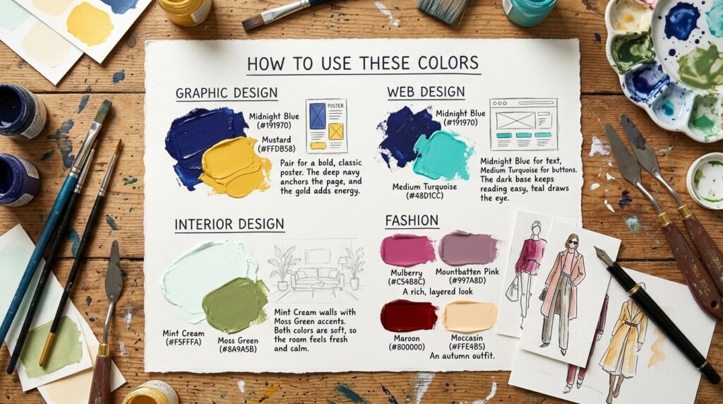 How to Use These Colors